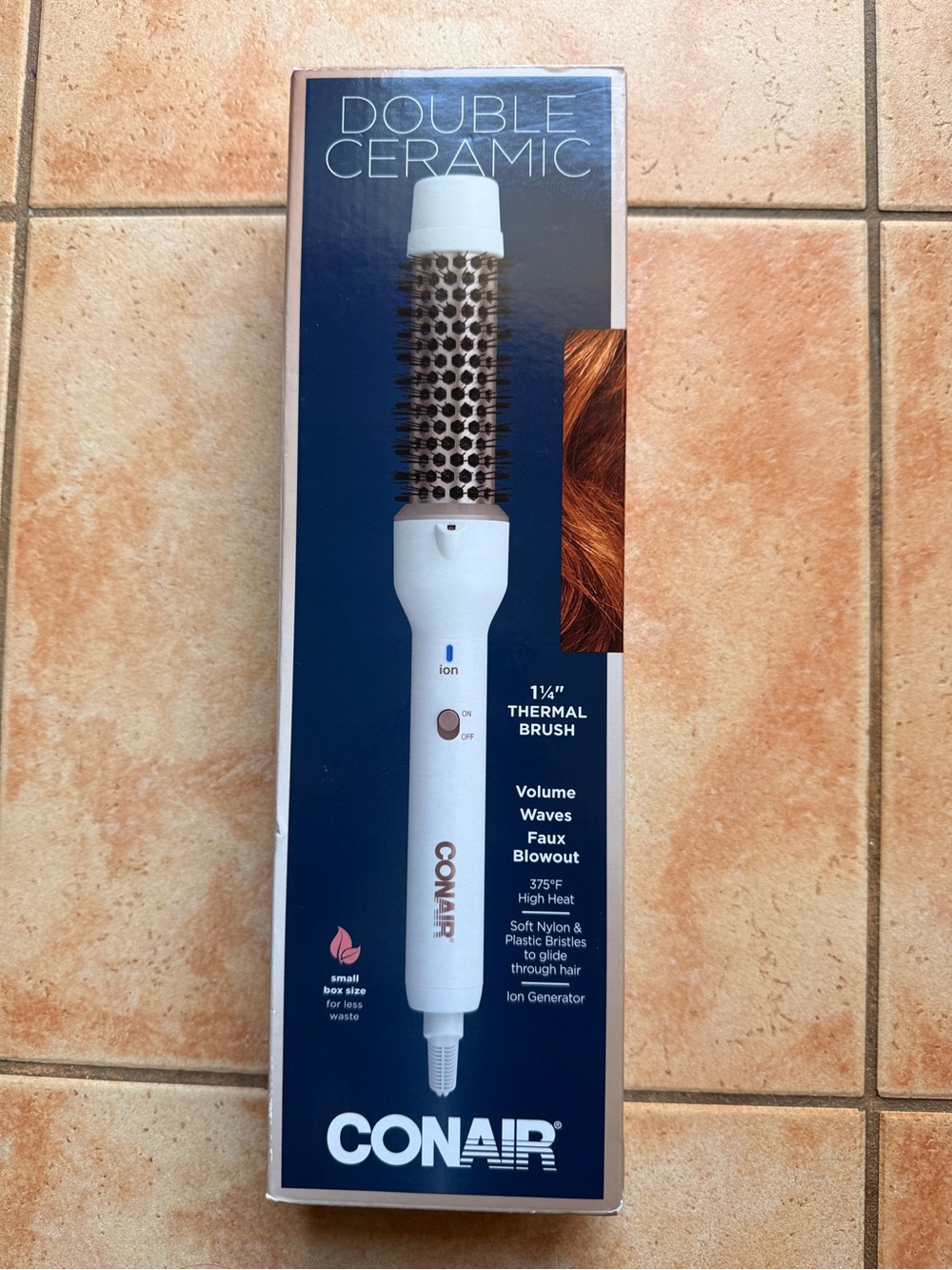 Conair Double Ceramic 1¼" Thermal Round Brush - White